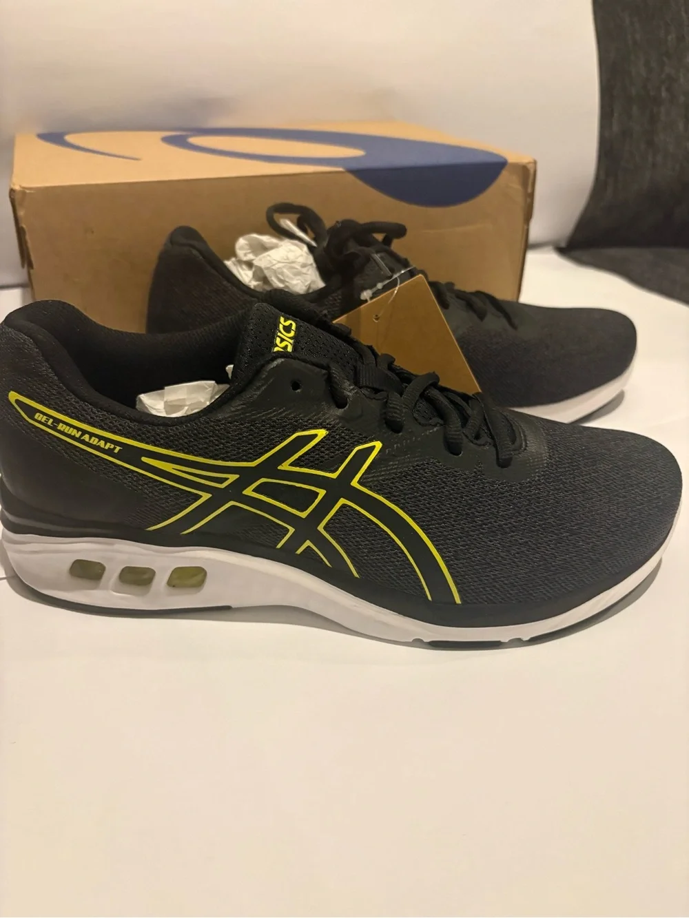 ASICS Men's GEL-Contend Running Shoes - Black/Yellow size8